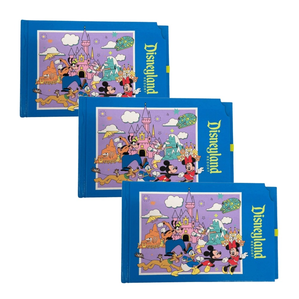 Disneyland Resort Lot of 3 Autograph Books 25 Photo Sleeves 4 x 6 Mickey Friends